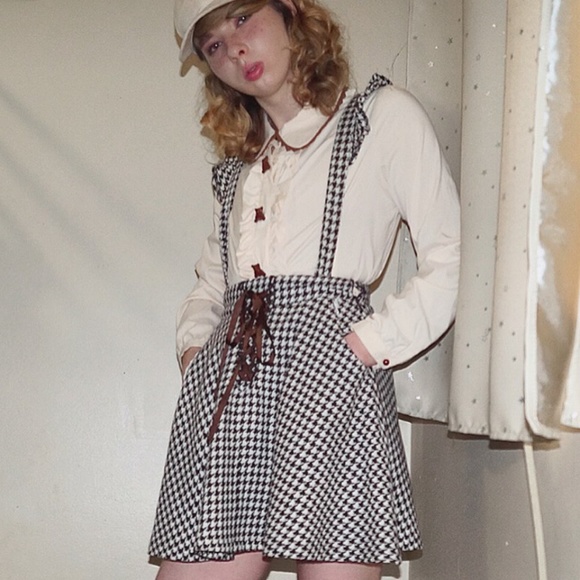 Ank Rouge Detachable Suspender Skirt Dress - Picture 1 of 4
